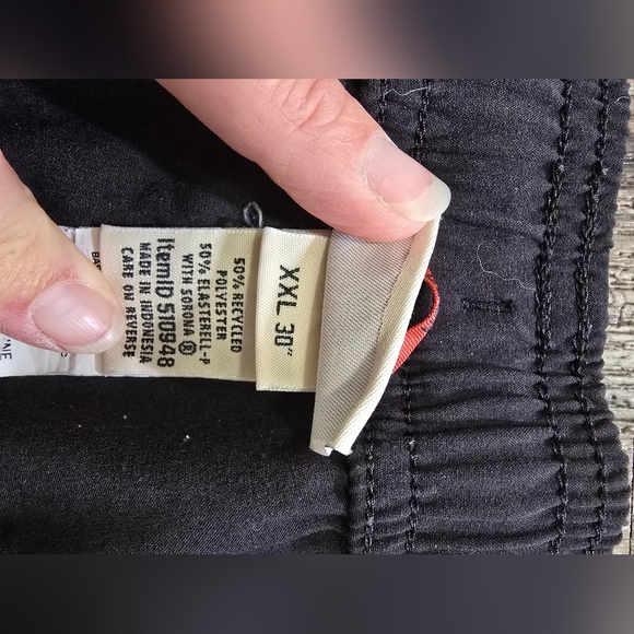 L L Bean Mens XXL Hiking Rain Resistant Pants Black - Picture 3 of 4